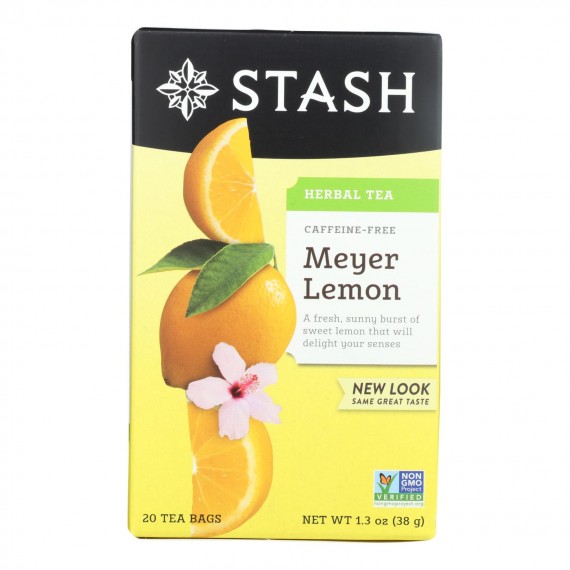 Stash Tea - Tea Herbal Meyer Lemon - Case Of 6 - 20 Ct
