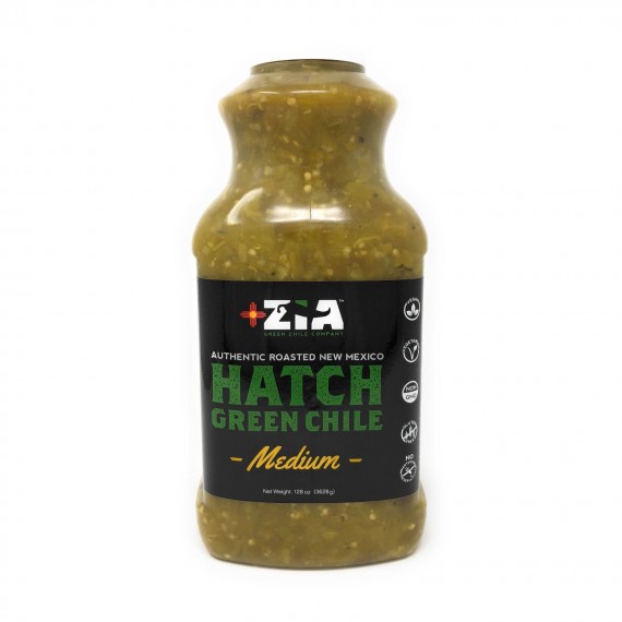Zia Green Chile Company - Green Chile Medium Hatch - Case Of 2 - 128 Oz