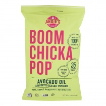 Angie's Kettle Corn - Popcorn - Air Popped Sea Salt - Case Of 12 - 4.2 Oz.