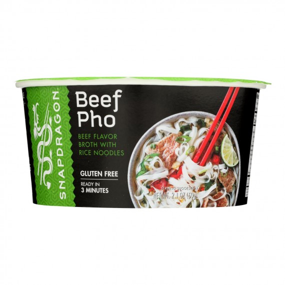 Snapdragon Foods Snapdragon Vietnamese Pho Soup Bowl Delicious Rice Noodle Soup Bowl - Case Of 6 - 2.1 Oz