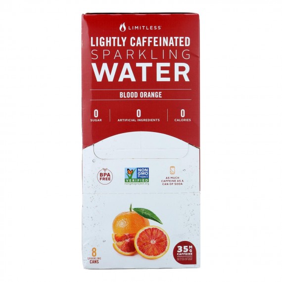 Limitless Coffee - Water Spk Blood Orange - Case Of 3 - 8/12 Fz