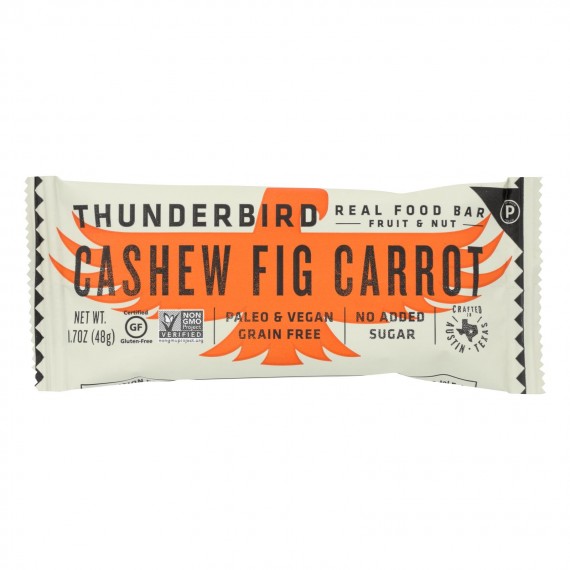 Thunderbird - Bar Cashew Fig Carrot - Case Of 12-1.7 Oz