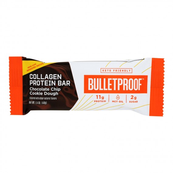 Bulletproof - Clgn Bar Cchip Cookie Dough - Case Of 12-1.4 Oz