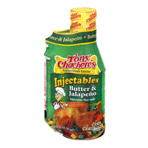 Tony Chachere's Butter & Jalapeno Injectable Marinade - Case Of 6 - 17 Oz