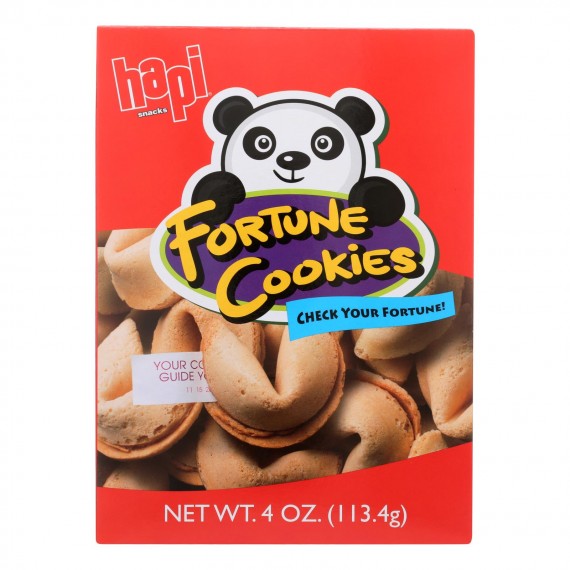 Hapi Snacks Fortune Cookies - Case Of 12 - 4 Oz