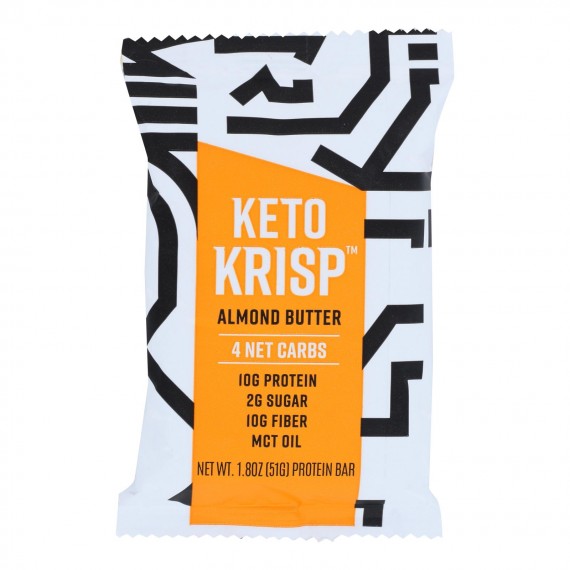 Keto Krisp - Bar Almond Butter - Case Of 12-1.8 Oz