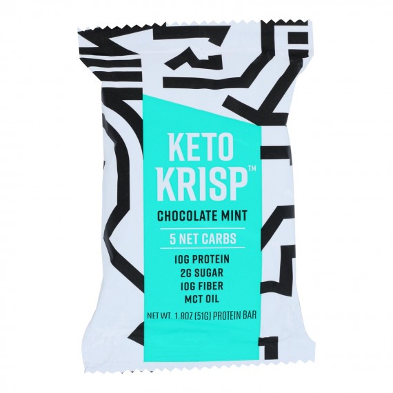 Keto Krisp - Bar Chocolate Mint - Case Of 12-1.8 Oz