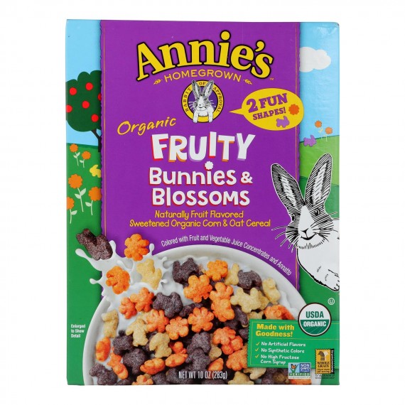 Annie's Homegrown - Cereal Fruity Bunnies And Blossoms - Case Of 10 - 10 Oz