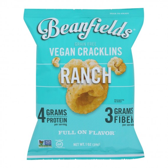 Beanfields - Vegan Cracklins Ranch - Case Of 24 - 1 Oz