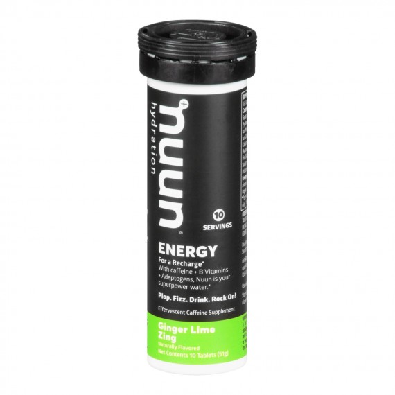 Nuun Hydration - Energy Ginger Lime Zinc - Case Of 8 - 10 Ct